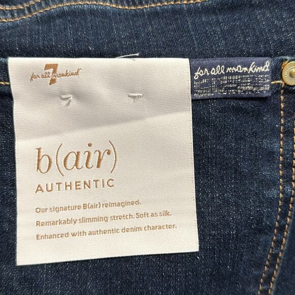 7 FOR ALL MANKIND women’s size 31 high waist slim kick b (air) slimming stretch - Picture 13 of 16